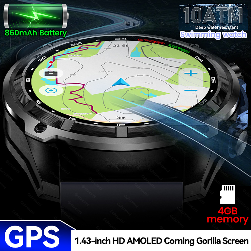Outdoor Adventure World - Nouvelle aventure GPS hommes montre intelligente
