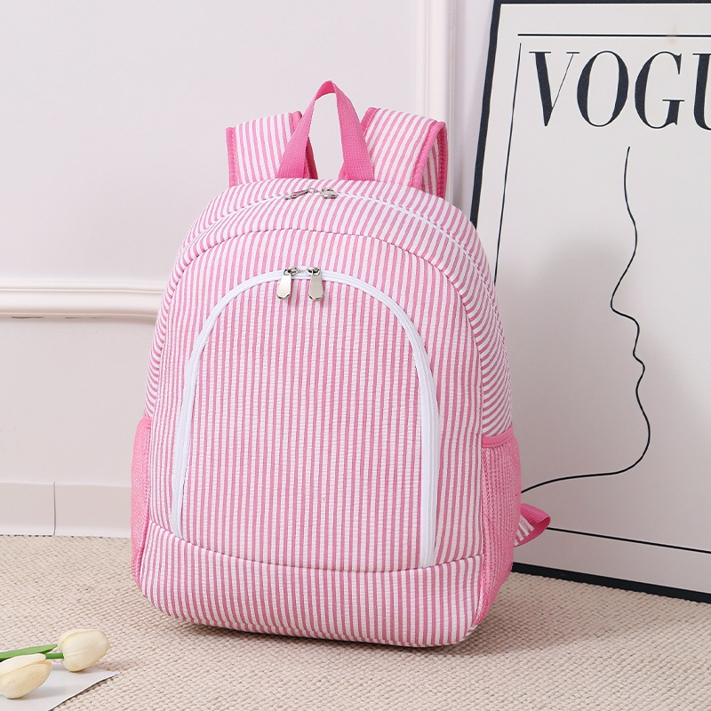 Outdoor Adventure Books - Nouveau sac à dos rose rayé