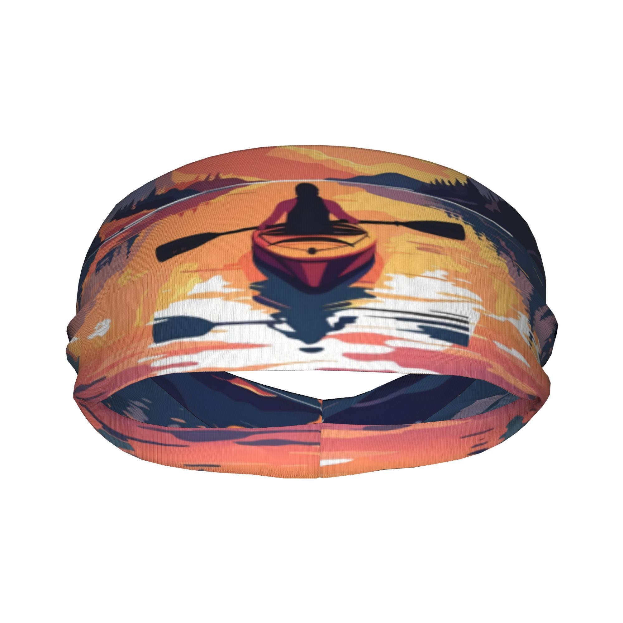 Outdoor Adventure Kayak - Bandeau imprimé coucher de soleil pour