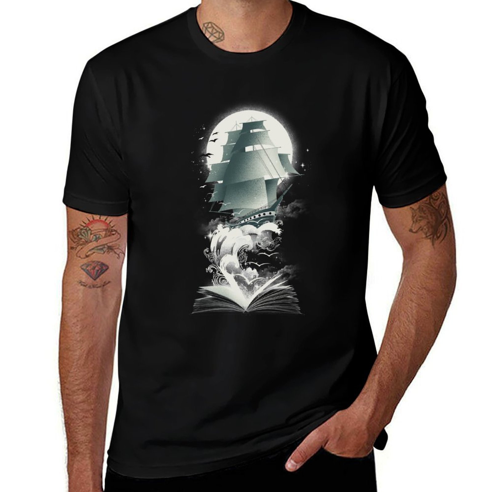 Outdoor Adventure Books - T-shirt Book of Adventures, T-shirt de