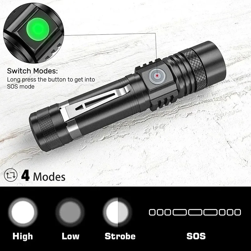 Lampe torche LED T6 rechargeab - Outdoor Adventurer avis et prix