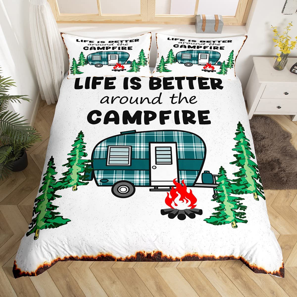Happy Camping-Juste de couette - Outdoor Adventure Quilt avis et prix