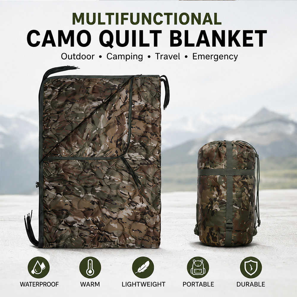 Couverture de camping camoufla - Outdoor Adventure Quilt avis et prix
