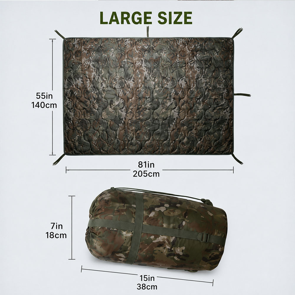 Couverture de camping camoufla - Outdoor Adventure Quilt avis et prix