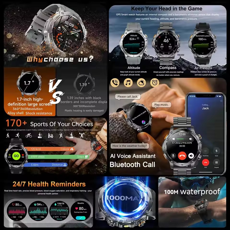 Nouvelle montre connectée GPS  - Outdoor Adventure World avis et prix