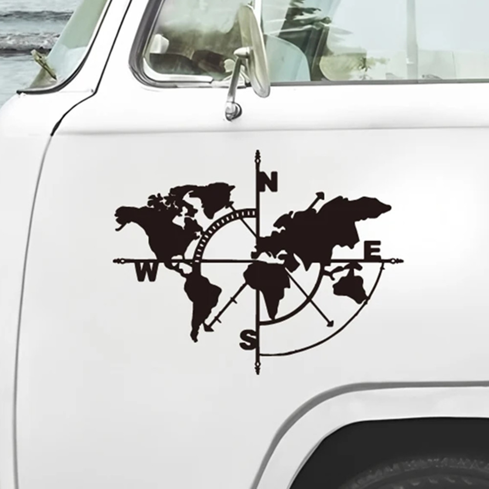Autocollant en vinyle Carte du - Outdoor Adventure World avis et prix