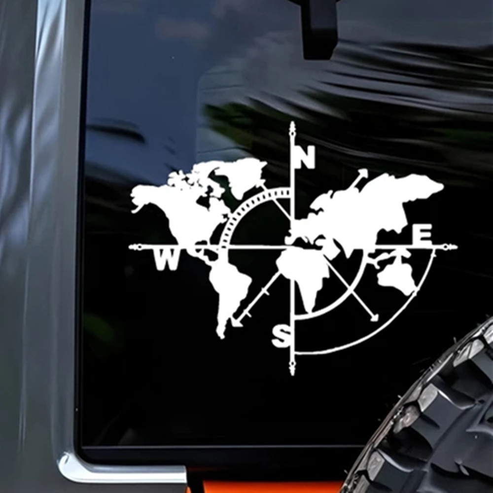 Autocollant en vinyle Carte du - Outdoor Adventure World avis et prix
